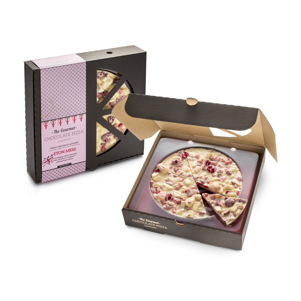 Eton Mess Chocolate Pizza and lovely display box